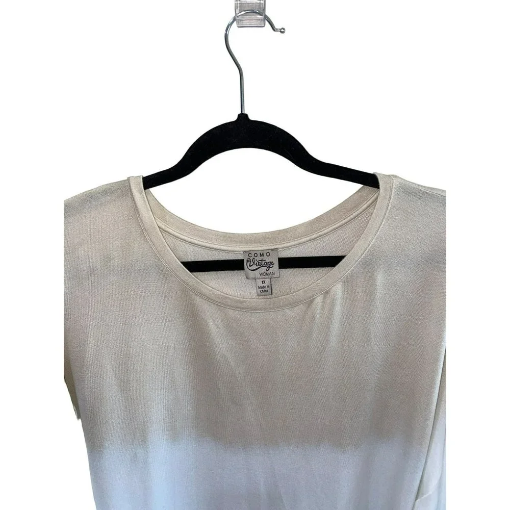 COMO Vintage Women’s Ombré Lightweight Soft Sweater Size 1X